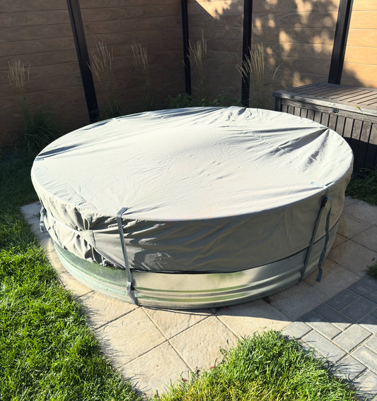 Custom-made protective cover for stock tank pool – Durable and fitted protection 8', 7' and 6'