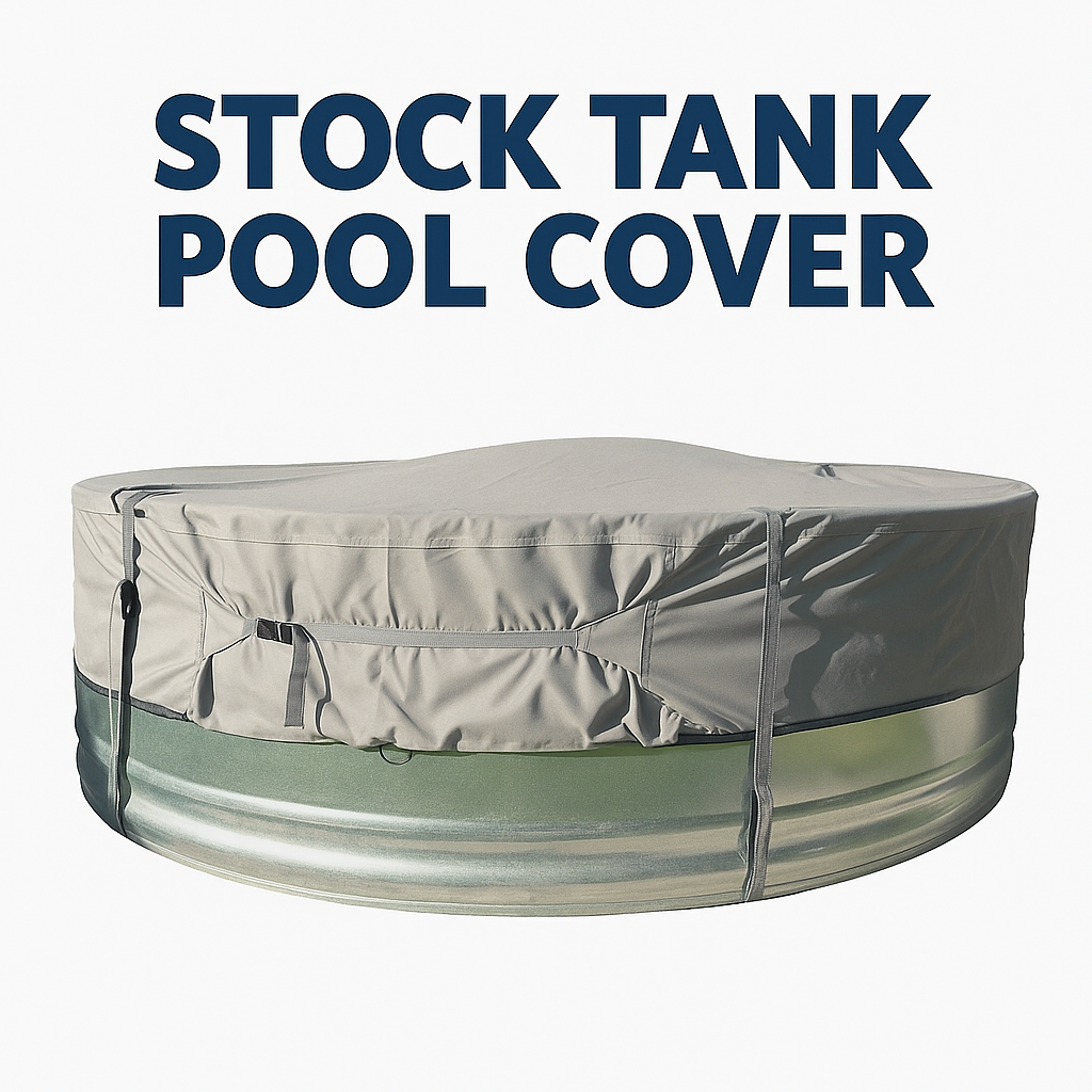 Custom-made protective cover for stock tank pool – Durable and fitted protection 8', 7' and 6'