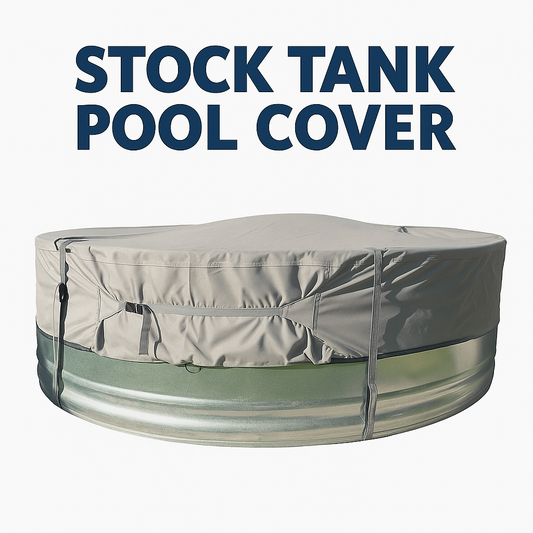 Custom-made protective cover for stock tank pool – Durable and fitted protection 8', 7' and 6'
