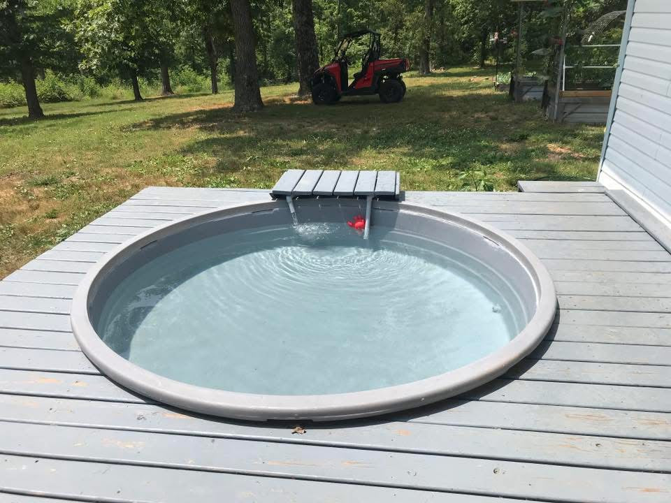 Stock tank pool Polyethylene gray 6'