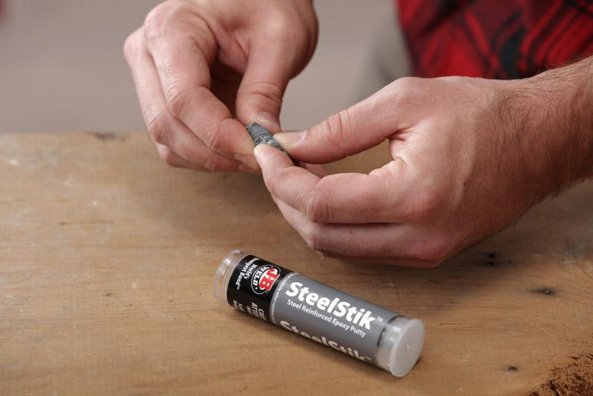 JB Weld Steel Putty repair stock tank pool